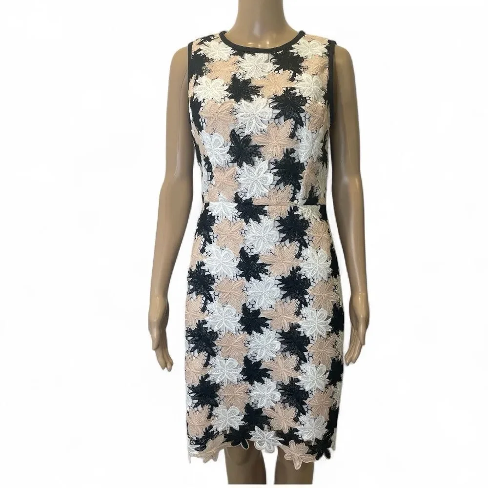 Kate Spade Tiger Lily Floral Lace Sleeveless Dress size 4